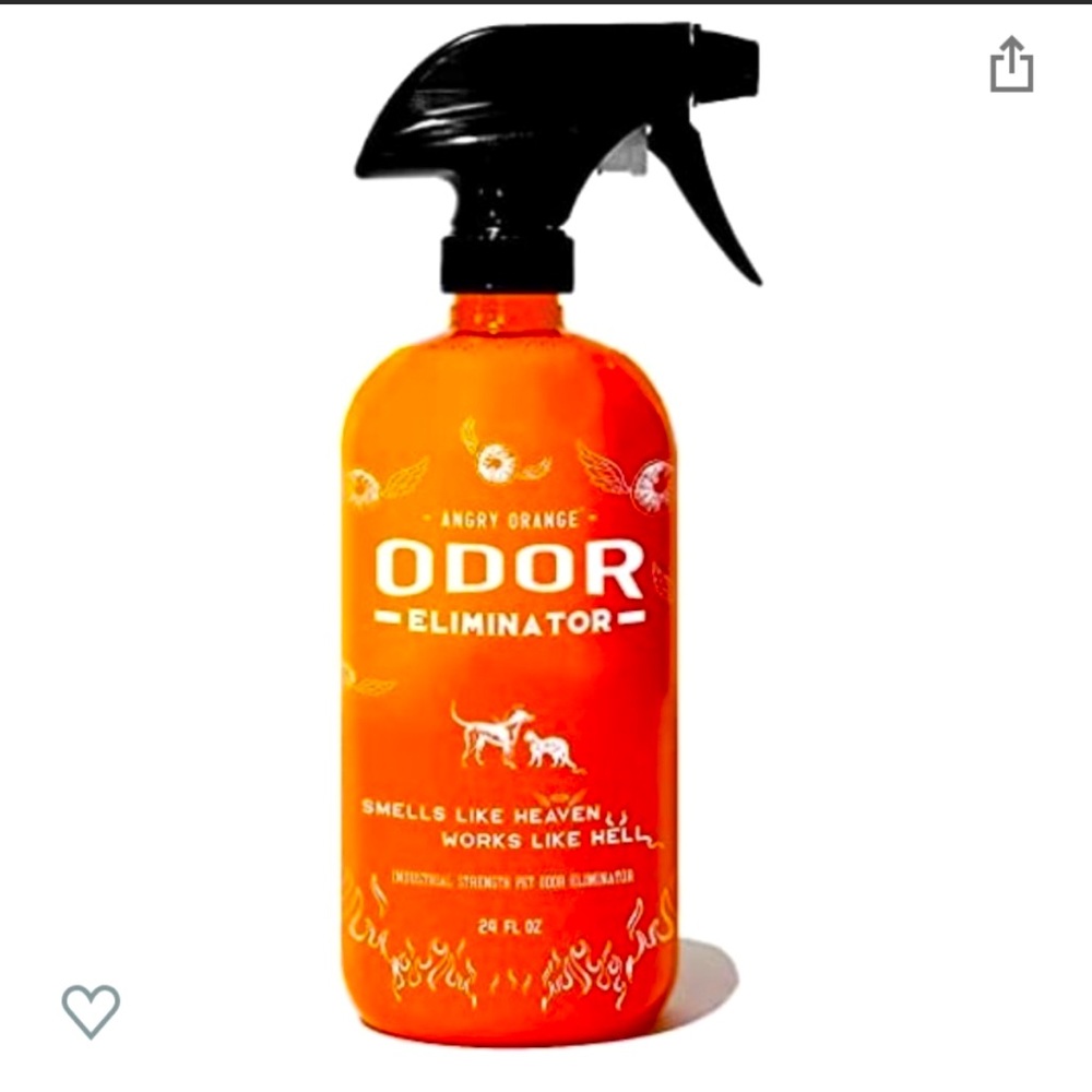 NEW ANGRY ORANGE Pet Odor Eliminator for Strong Odor (2 bottles)